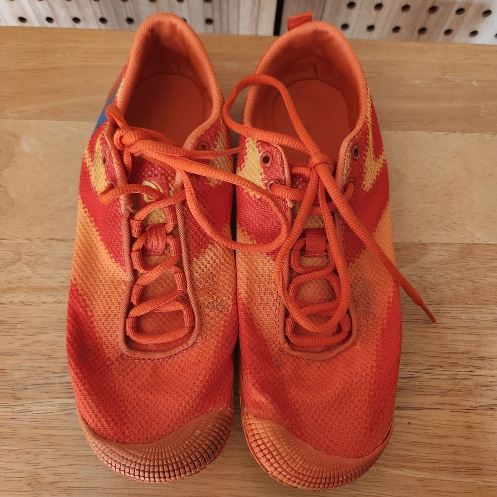 Tesla Bare Trek Trail Minimalist Barefoot Shoes Orange Size 10.5 Men 11.5 Women